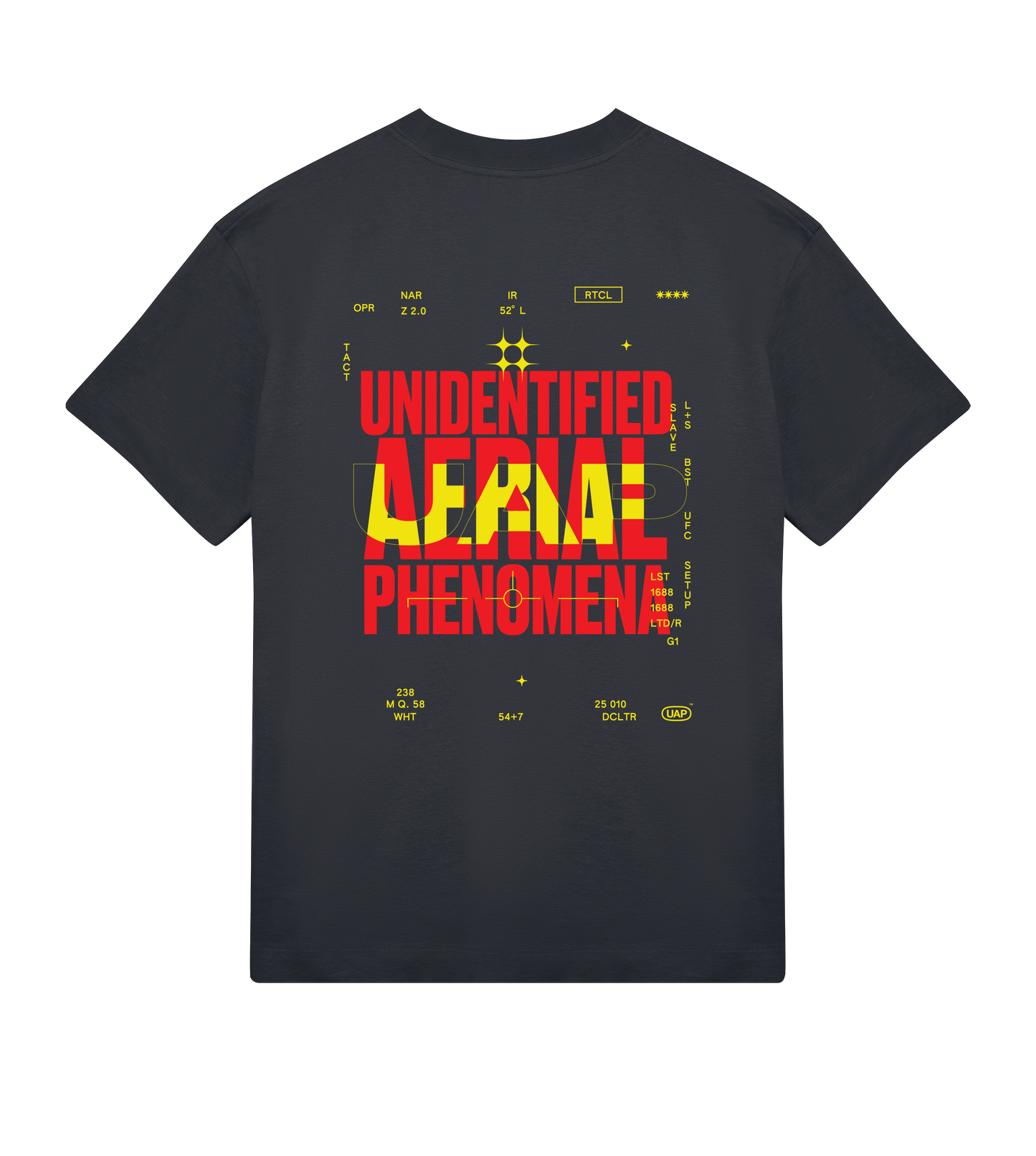 UAP - Black Boxy T-shirt - Heat Version